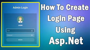 how to create login page in asp net web