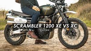 2019 triumph scrambler 1200 xe vs xc