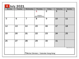 Accounting/pay period calendar fy 2016: Printable July 2021 Hong Kong Calendar Michel Zbinden En