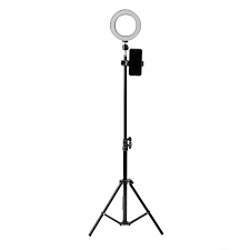 16cm Led Video Ring Light 5500k Dimmable With 160cm Adjustable Light Stand For Youtube Tiktok Live Streaming