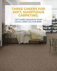 3 rooms carpeted carpet exchange