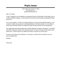 Caregiver Cover Letter Under Fontanacountryinn Com