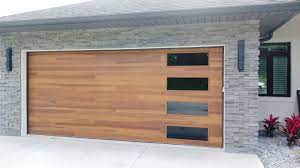 Beautiful Cedar Planks Garage Door With
