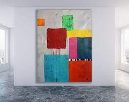 color block abstract painting