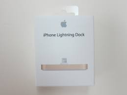 apple iphone lightning dock gold