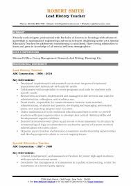 We all hope you can discover actually looking for concerning sample resume educational background example here. History Teacher Resume Samples Qwikresume