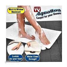 aqua rug carpet for your shower as seen