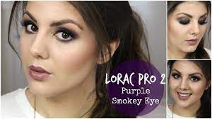 purple smokey eye ft lorac pro 2