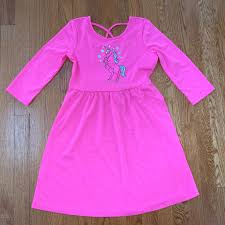 justice s 3 4 sleeve pink dress