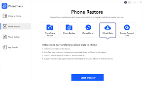 transfer icloud backup to android