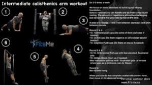 calisthenics arm workout from