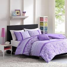 4 Piece Purple Full Queen Comforter Set