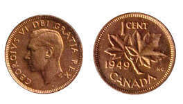 Values Of Canadian Cents With George Vi