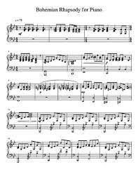 Make every single note that you play to mean something. Bohemian Rhapsody For Piano Free Sheet Music By Queen Pianoshelf