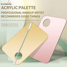 gold pink acrylic palette mixing rod