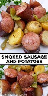 smoked sausage and potato bake great