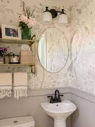 Wallpaper Accent Wall Bathroom