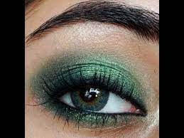 smokey emerald green eye makeup