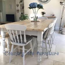 Picket house furnishings keaton 5 piece round dining set. Farmhouse Dining Table Country Life Furniture Warwickshire Country Life Furniture Quality Interiors