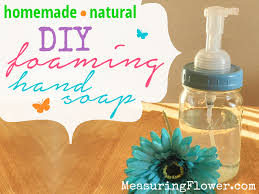 homemade all natural diy foaming hand soap