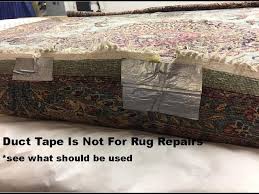 oriental rug repair don t use duct