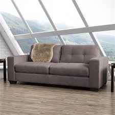 backrest grey chenille fabric sofa