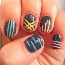 pastel striping tape nail art tutorial