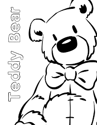 cute teddy bear coloring pages
