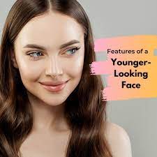 features of a younger looking face