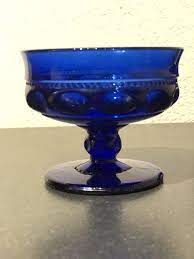 Set Of 4 Cobalt Blue Kings Crown