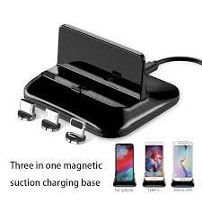 micro usb desktop magnet charger stand