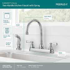 p2865lf two handle kitchen faucet