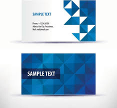 Simple Pattern Business Card Template 04 Vector Free Vector
