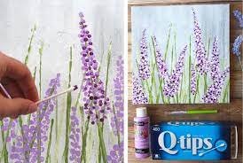 How To Paint Lavender Easy Flower