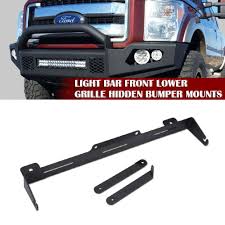 Ford Front Lower Grille Hidden Bumper Mounting Brackets For 22 Inch Led Light Bar Auxiliary Driving Led Lights For 2011 2012 2013 Ford F250 Super Duty 2011 2012 2013 Ford F350 Super