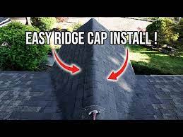 how to easily install ridge caps on a