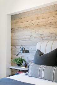 Reclaimed Wood Accent Wall In Bedroom