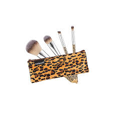 make up brush set leopard farmasi