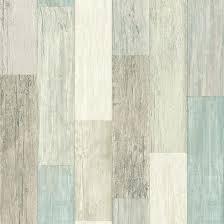 Weathered Wood Plank Wallpaper Blue