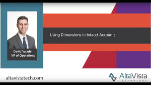 Using Intacct Dimensions In A Chart Of Accounts