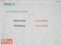 how to calculate salary hike percene