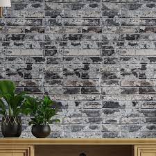 grey brick wallpaper l