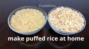 semi brown puffed rice
