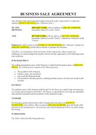 business agreement template free