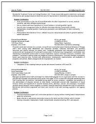 Social Work Career Objective Resume Examples Of Resumes Sample