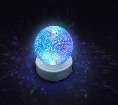 Playlearn Swgb Glitter Ball Snow Globe With Led Color