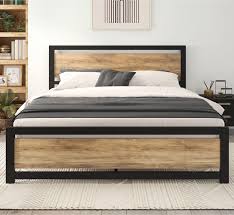 Imusee Queen Size Platform Bed Frame