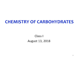 ppt chemistry of carbohydrates