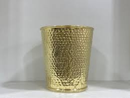 Solid Brass Waste Basket Handcrafted
