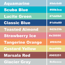 13 Explicit Pantone Color Chart Hex Codes